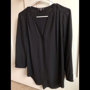 Black button up blouse